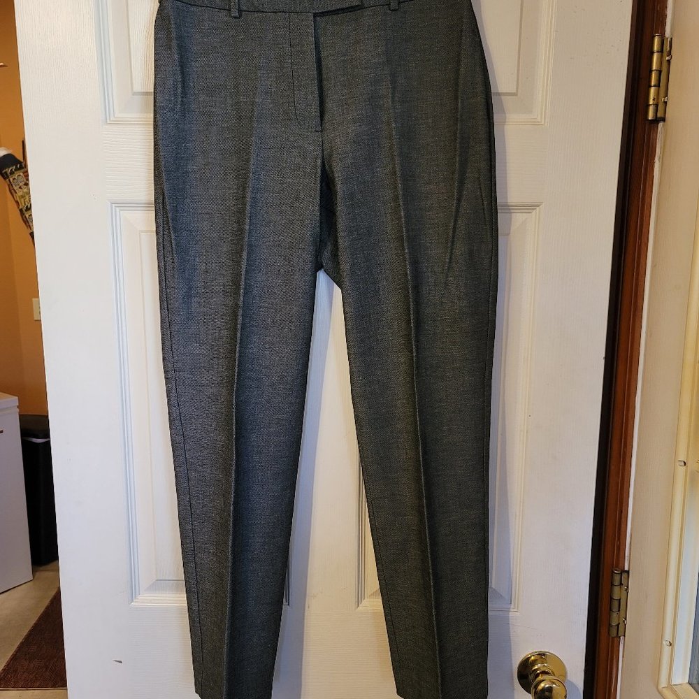 Talbots High-Waist Straight Pant Curvy Sharkskin